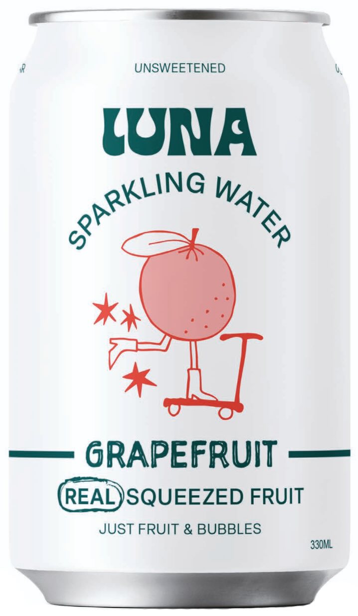 Luna Sparkling Water — Grapefruit